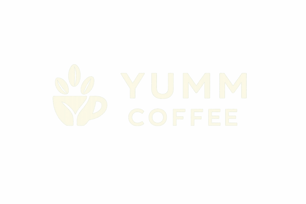 Yumm coffee light logo transparent background